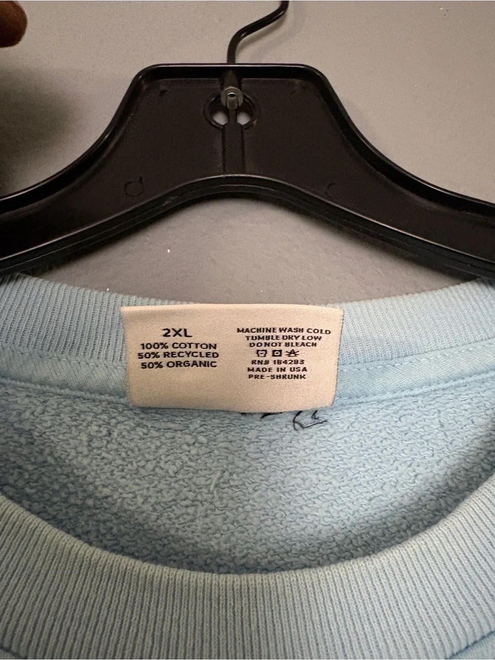 Pleasing Logo Crewneck Sweatshirt - Pale Blue